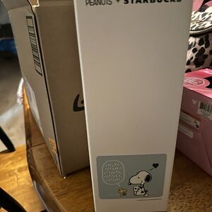 Peanuts + Starbucks tumbler.
